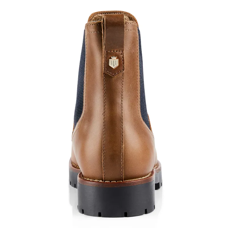 Fairfax and Favor Sheepskin Boudica Womens Ankle Boots - Oak-4