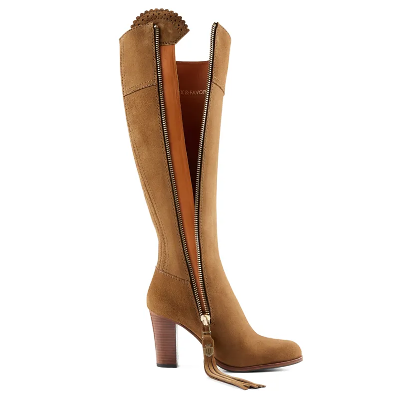 Fairfax and Favor Regina High Heeled Boots - Tan Suede-2