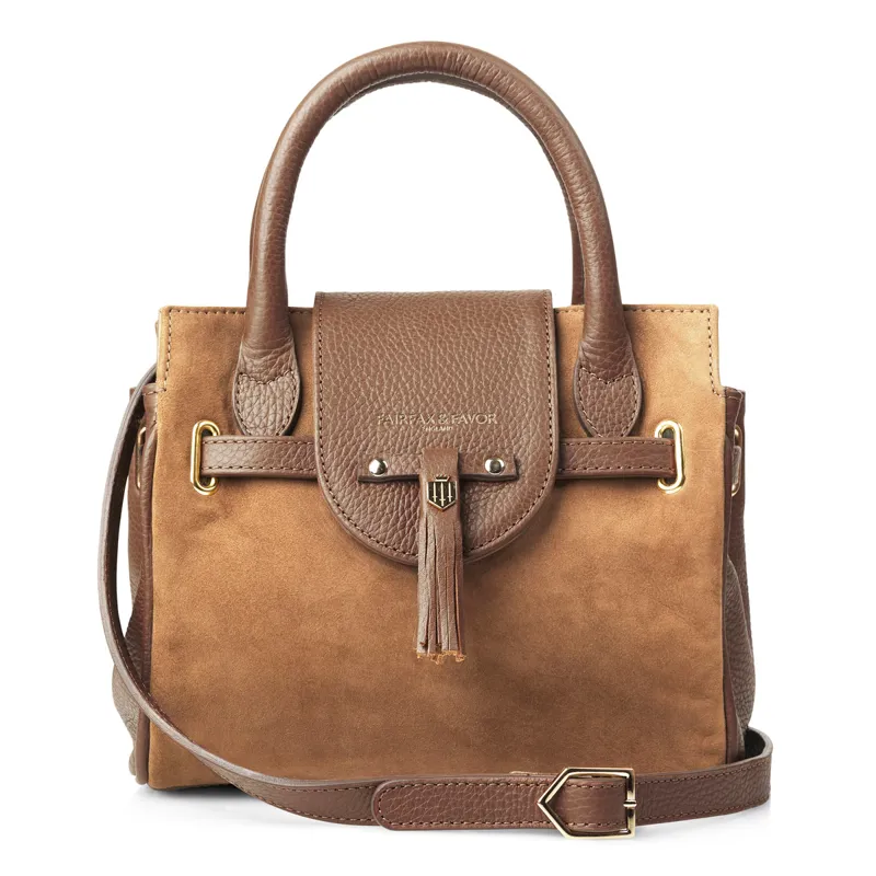 Fairfax and Favor Mini Windsor Handbag - Tan Suede