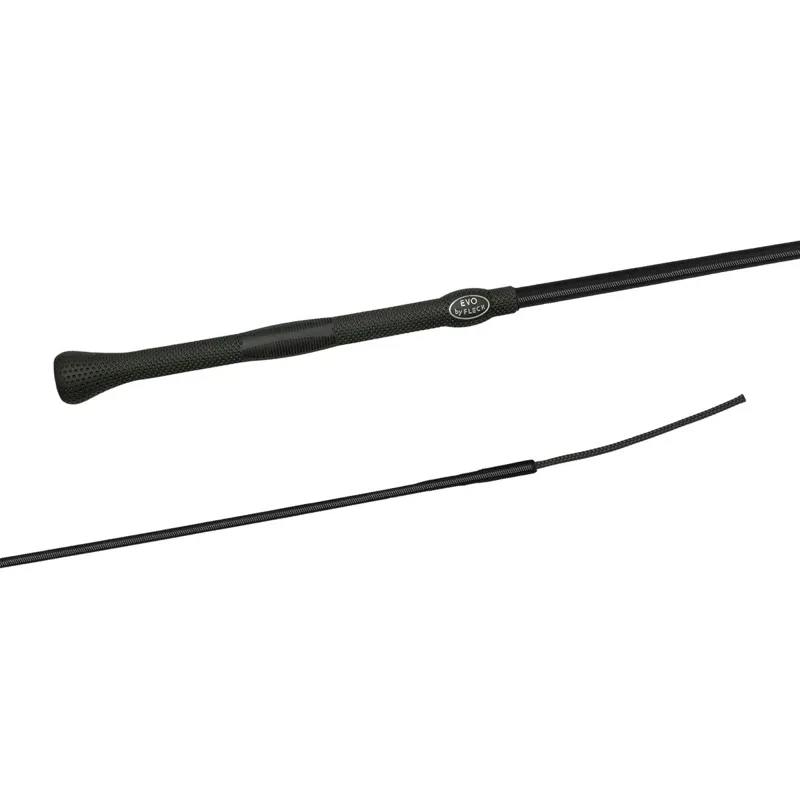Fleck EVO-Grip Nylon Weave Dressage Whip - Black