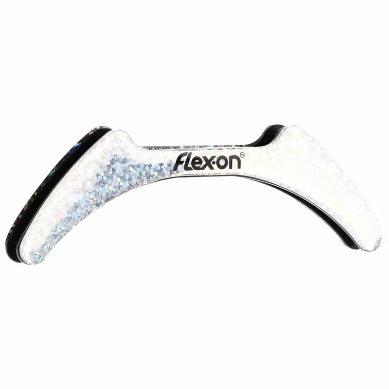 Flex-On Green Composite Glitter Stirrup Magnets - Silver