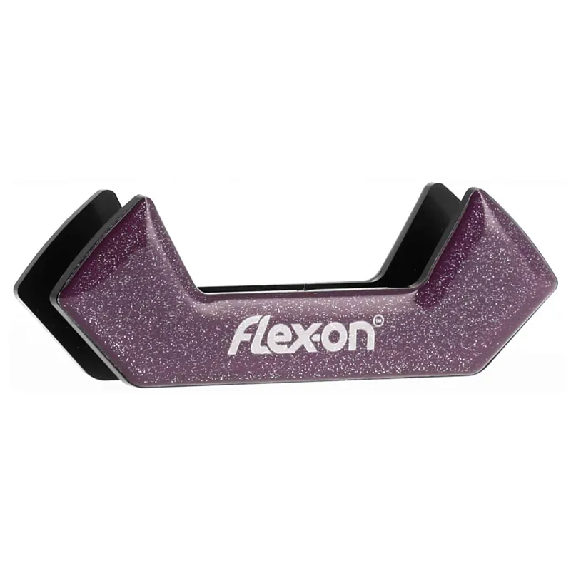 Flex-On Safe-On Silver-Range Stirrup Magnets - Plum Silver