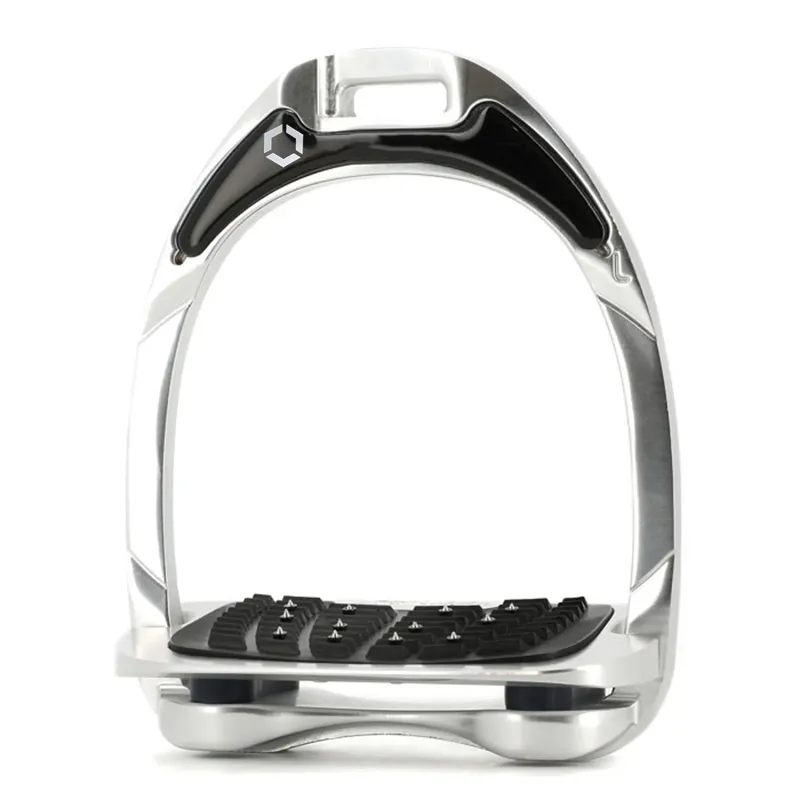 Flex-On Aluminium Ultra Grip Stirrup Irons - Aluminium/Navy