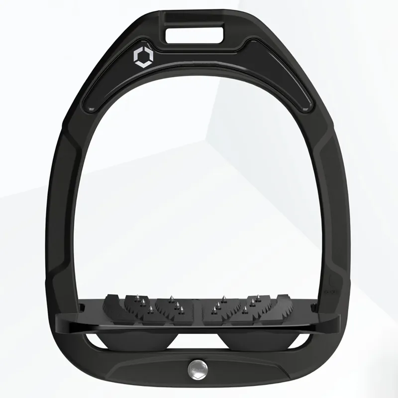 Flex-On Green Composite Ultra Grip Stirrups - Black/Black/Black-1