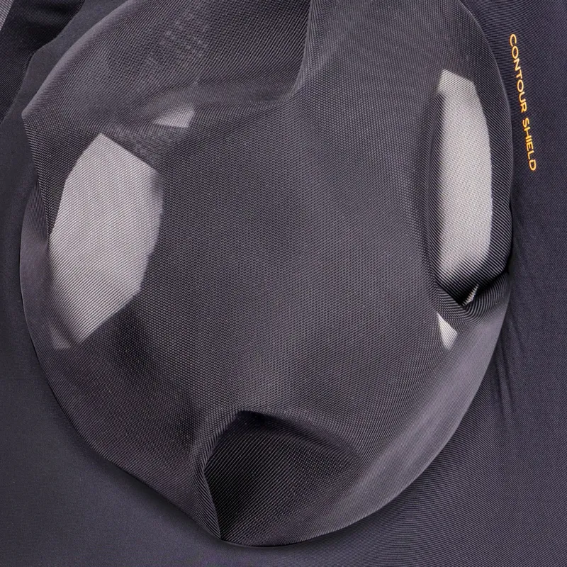 Shires Flyguard Pro Stretch Fly Mask with Ear Holes - Jet-3