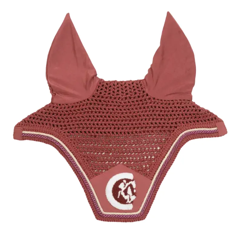 Kentucky Wellington 3D Logo Rope Fly Veil - Fuchsia