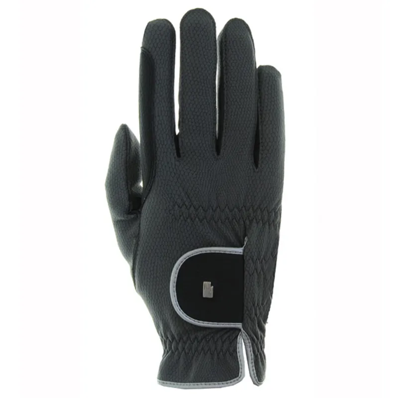 Roeckl Malta Winter Riding Gloves - Anthracite/Silver