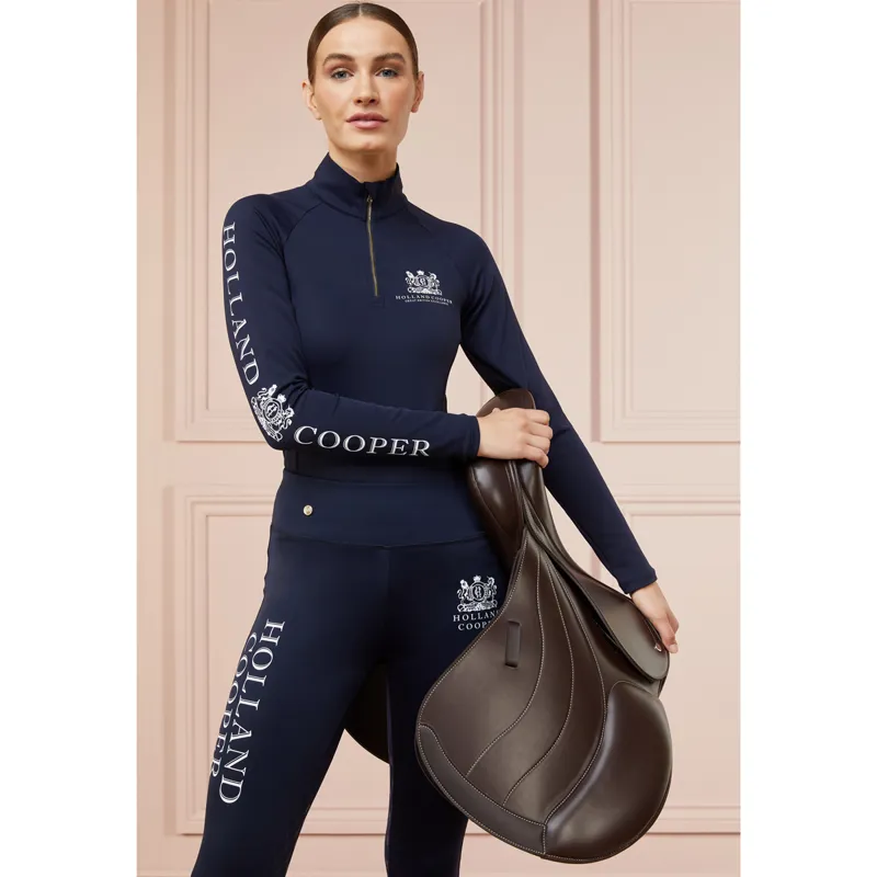 Holland Cooper Long Sleeve Womens Base Layer - Ink Navy-3