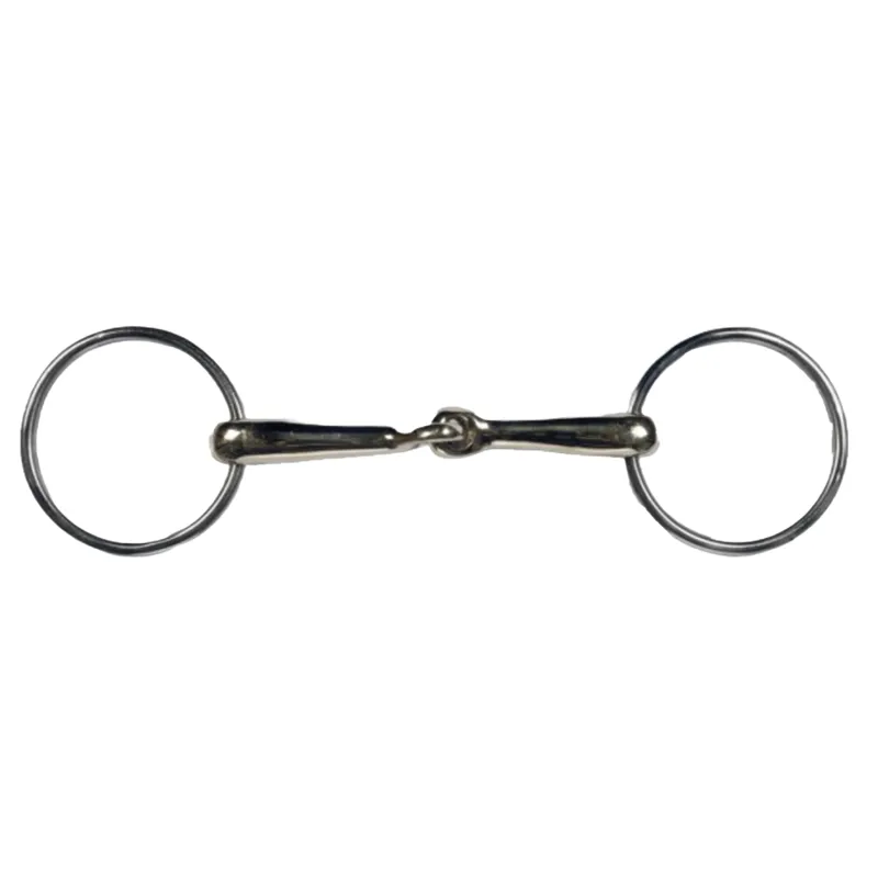 HKM High Curve Loose Ring Jointed Snaffle Bit
