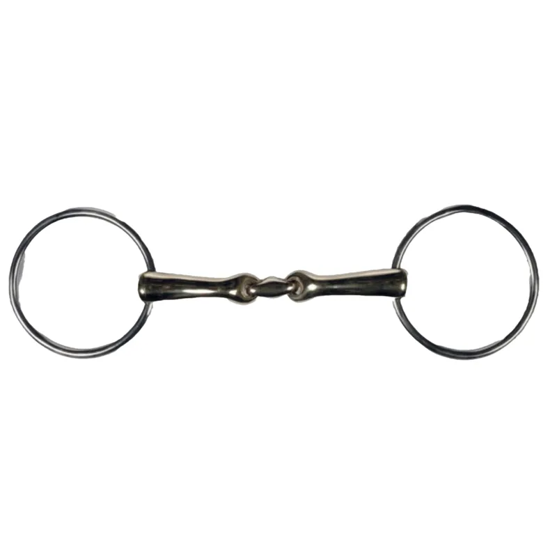 HKM High Curve Loose Ring with Lozenge Snaffle Bit