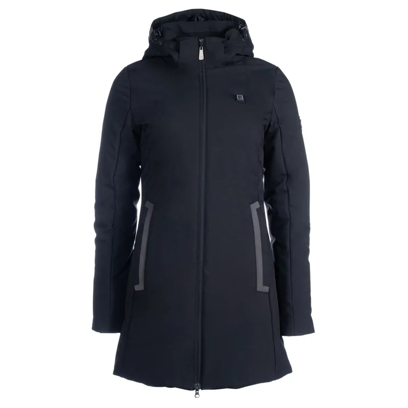HKM Elegance Womens Long Heated Jacket - Black