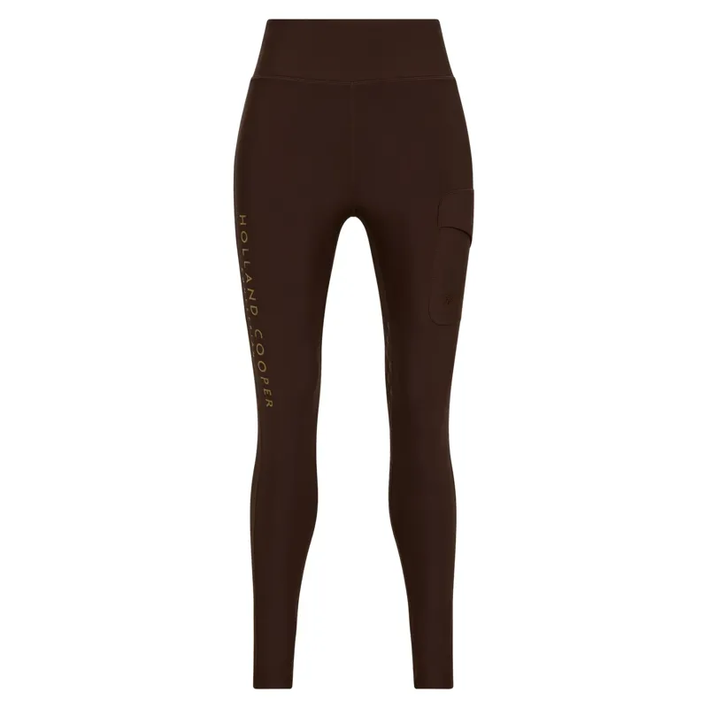 Holland Cooper Chiltern Legging Womens Riding Tights - Walnut-2