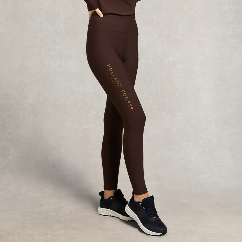Holland Cooper Chiltern Legging Womens Riding Tights - Walnut