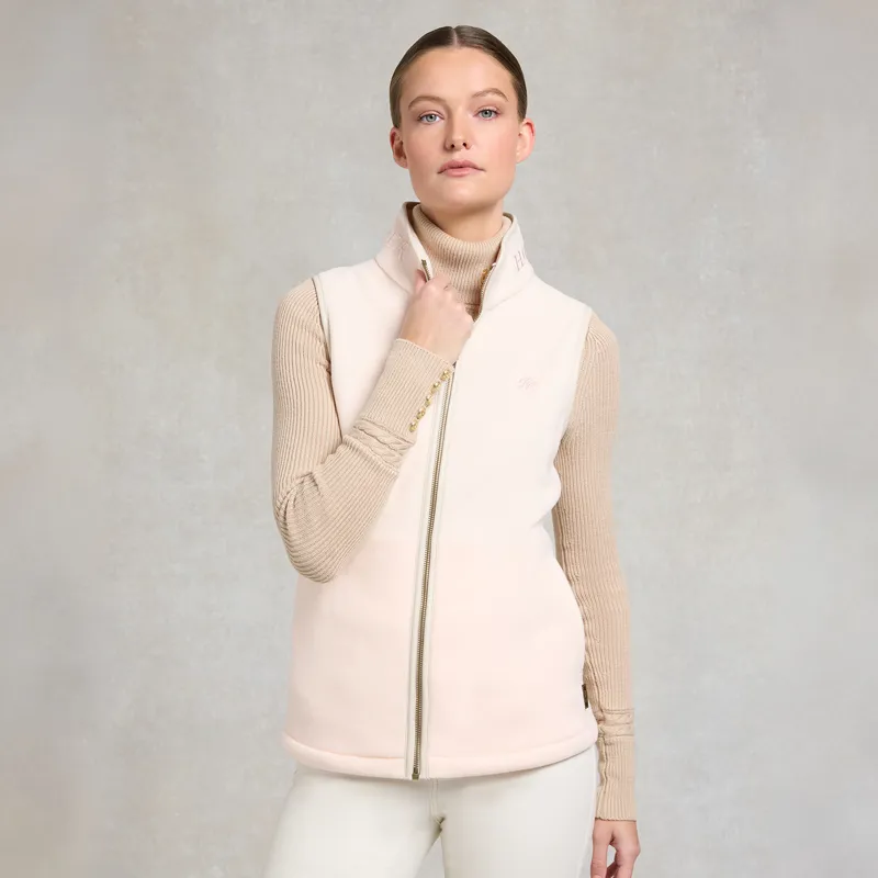 Holland Cooper Country Fleece Womens Gilet  - Palest Pink