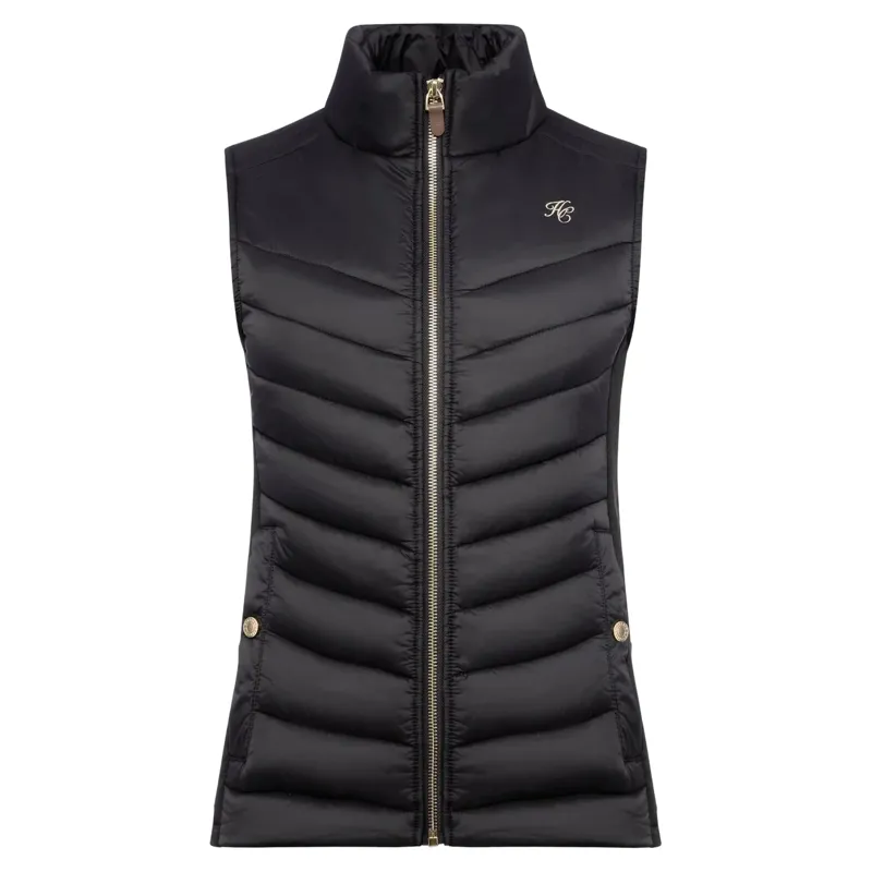 Holland Cooper Hybrid Womens Equestrian Gilet - Black-2