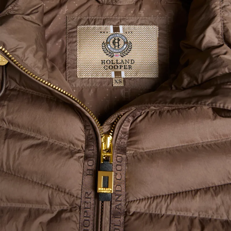 Holland Cooper Lightweight Womens Puffer Jacket - Chestnut-6