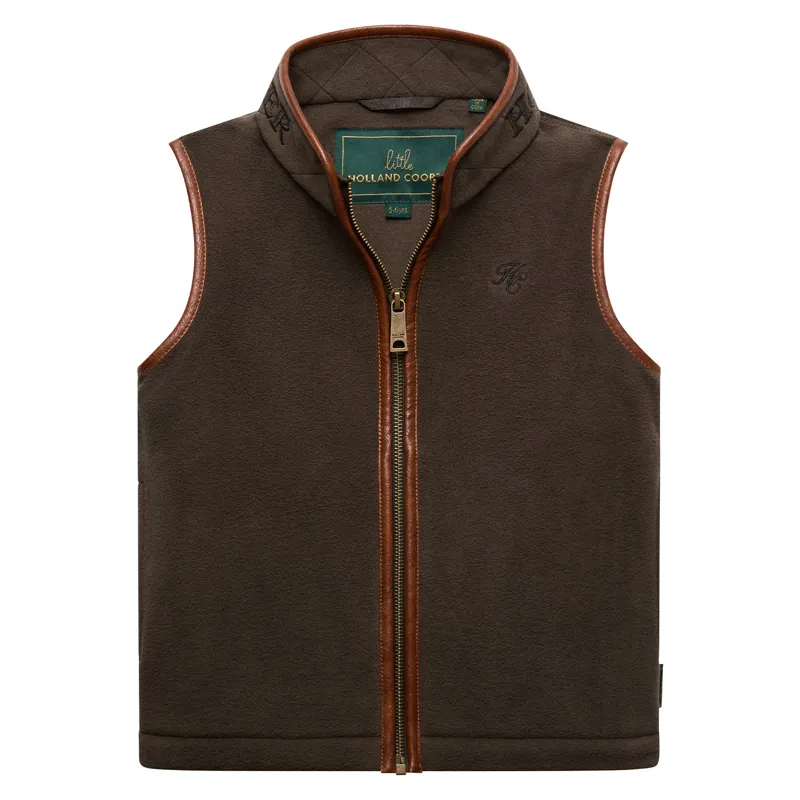 Holland Cooper Little Country Fleece Junior Gilet - Khaki