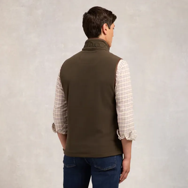Holland Cooper Country Mens Fleece Gilet - Khaki-4