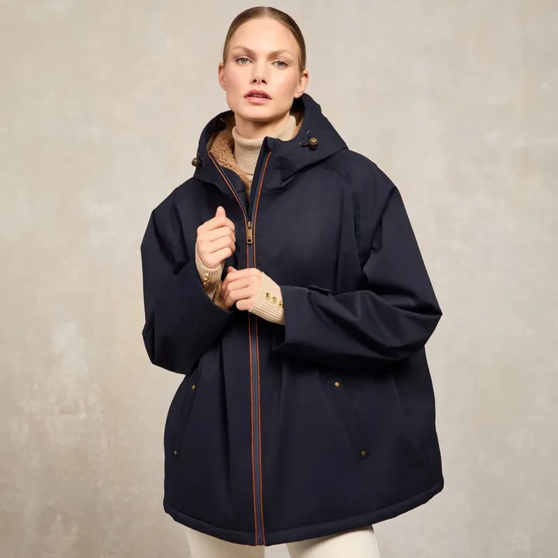 Holland Cooper One Size Waterproof Womens Jacket - Ink Navy