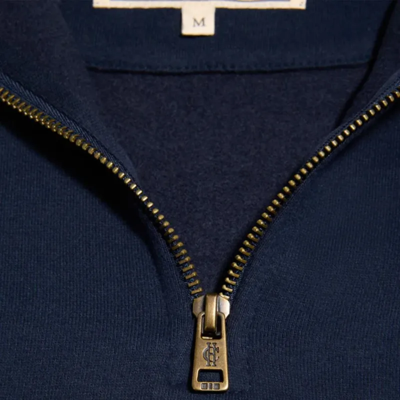 Holland Cooper Henley Sporting Goods Men's Quarter Zip - Ink Navy-5