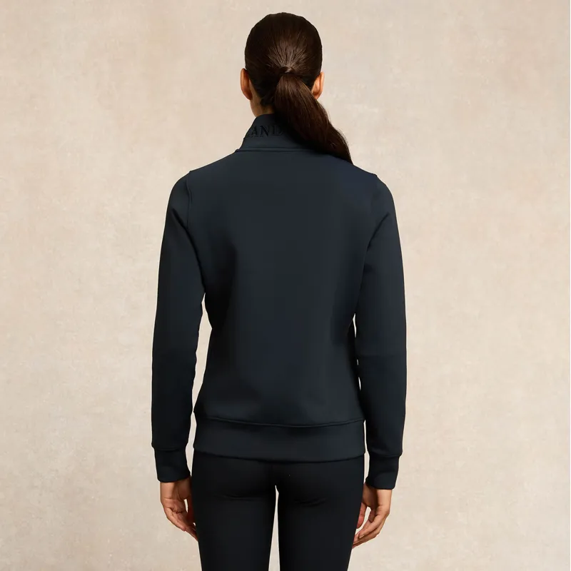 Holland Cooper Training Zip Through Womens Sweat - Ink Navy-3