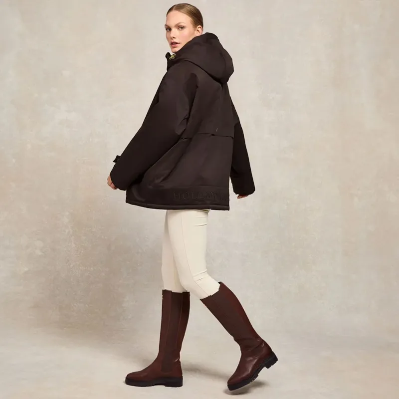 Holland Cooper One Size Waterproof Womens Jacket - Chocolate-3