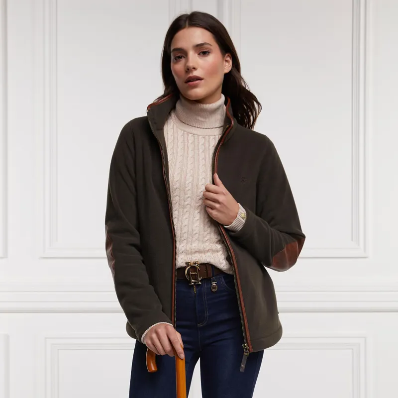 Holland Cooper Country Fleece Ladies Jacket - Khaki