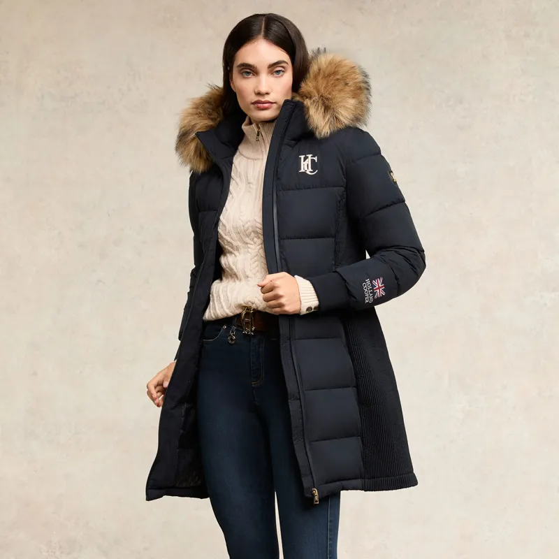 Holland Cooper Team Padded Womens Coat - Ink Navy