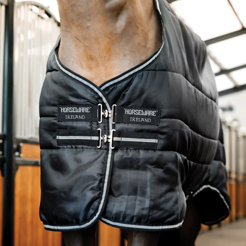 Horseware Easy-Layer 100g Stable Rug - Black/Black/Silver-4