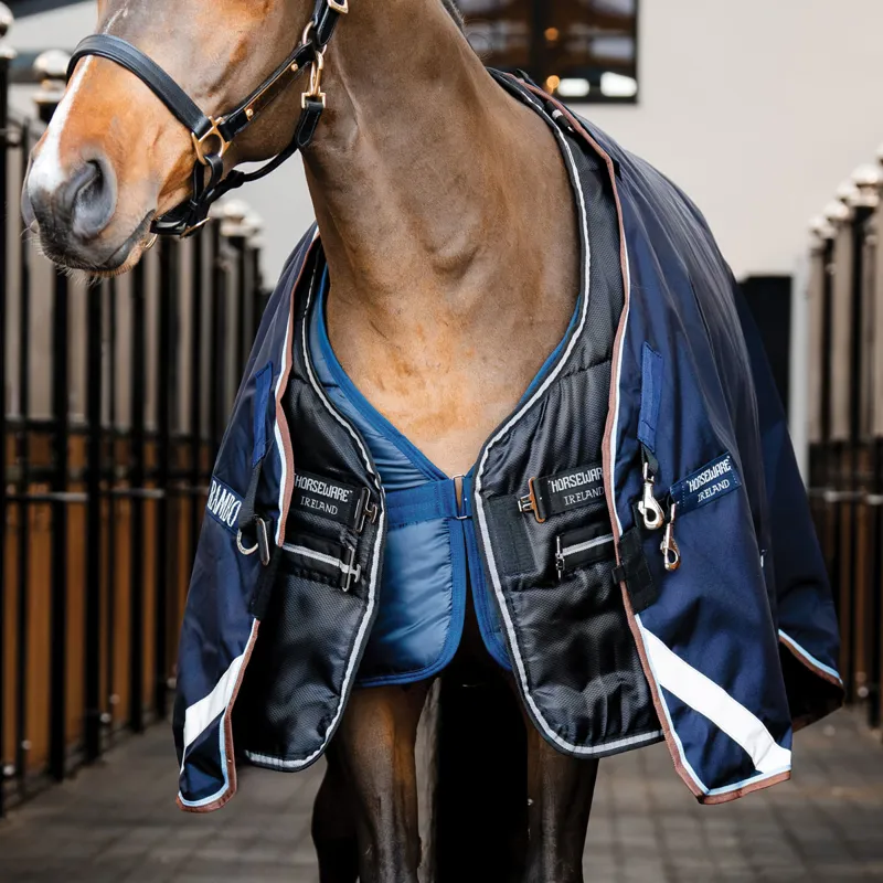 Horseware Easy-Layer Plus 200g Stable Rug - Black/Black/Silver-3