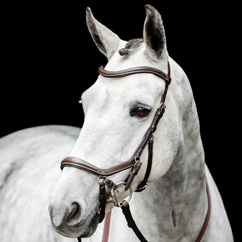 Horseware Micklem Bitless Bridle - Brown-4