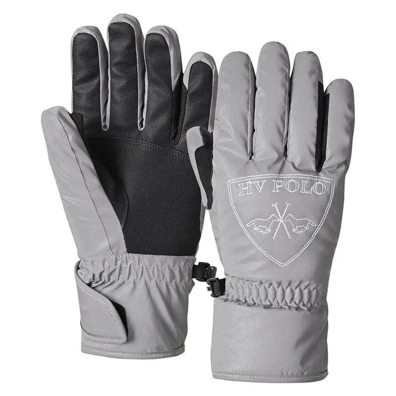 HV Polo Junior Sports Winter Gloves - Silver Reflective