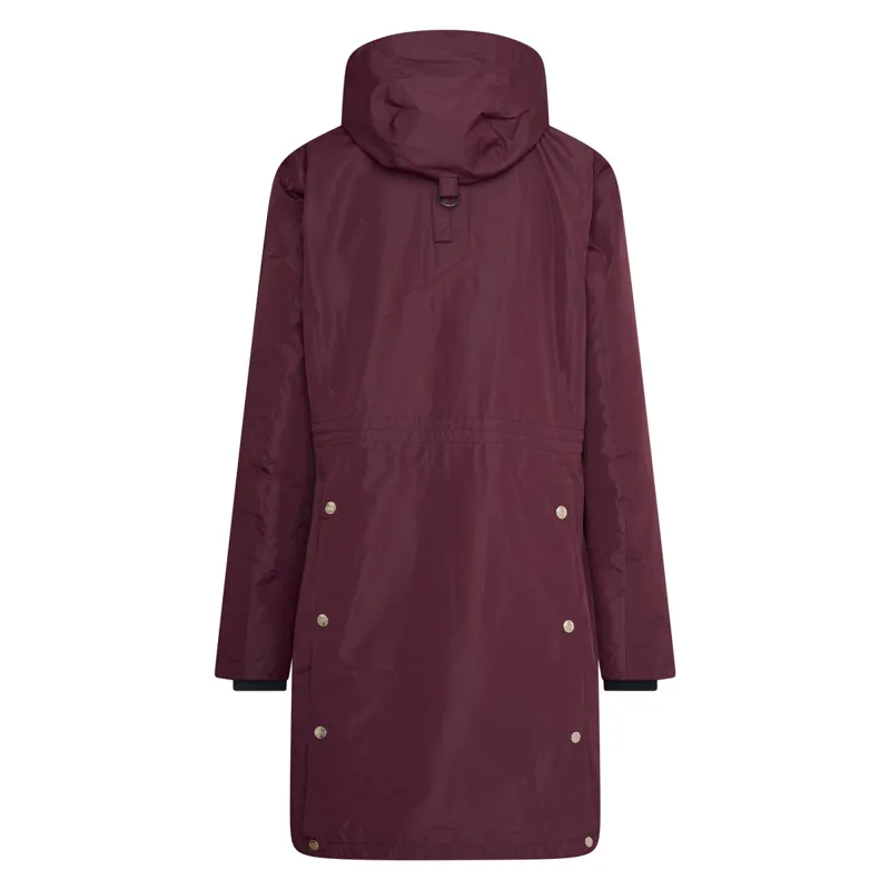 HV Polo Celeste Ladies Waterproof Parka Jacket - Dark Berry - X-Small-1