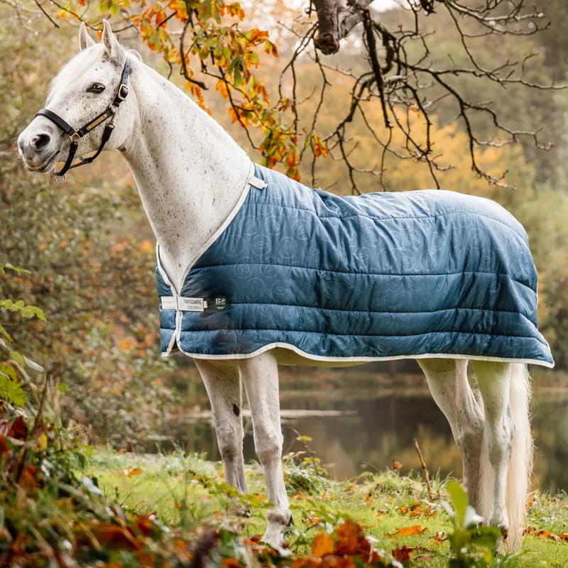 Horseware AmECO 200g Rug Liner - Teal Eco Print/Grey