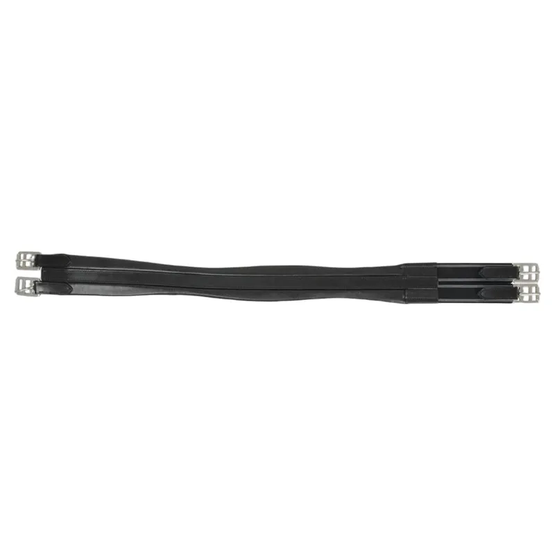 Hy Equestrian Atherstone Leather Padded Girth - Black