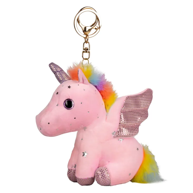 Hy Equestrian Play Time Ponies Unicorn Keyring - Pink