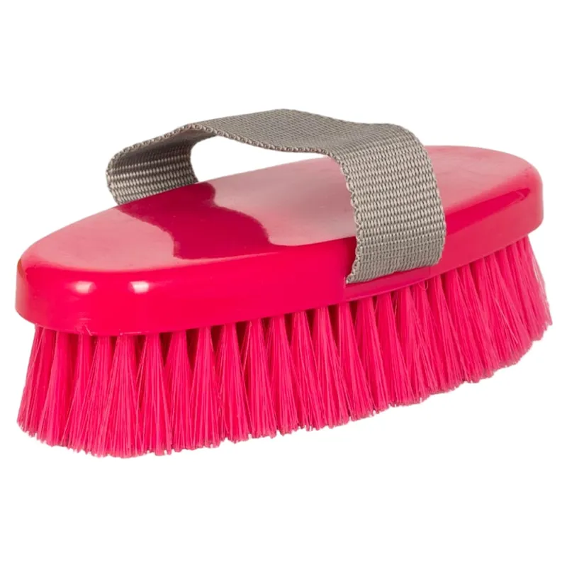 Hy Equestrian ProGroom Vivid Body Brush - Pink