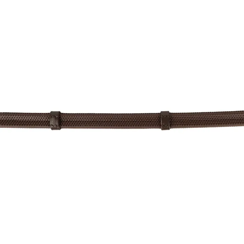 HY Equestrian ProPresicce Softy Grip Reins with Stoppers - Brown-1