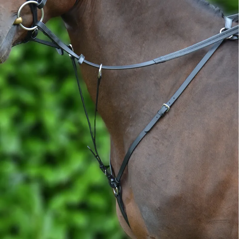 Hy Hunting Leather Breastplate - Black