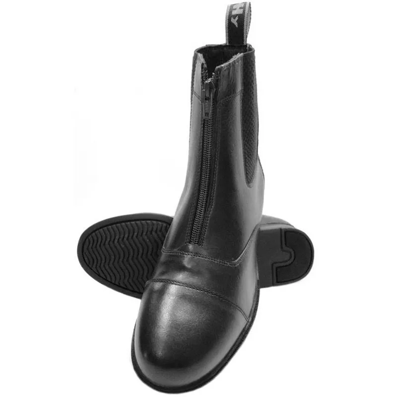 Hy Equestrian Canterbury Zip Junior Jodhpur Boots - Black