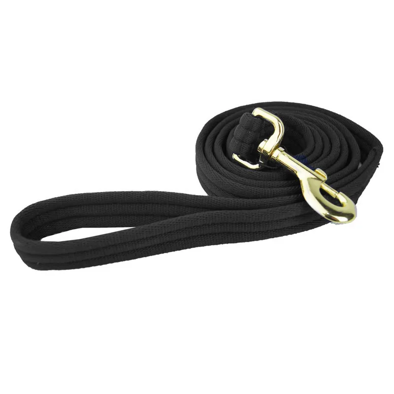 Hy Soft Webbing Lead Rein - Black