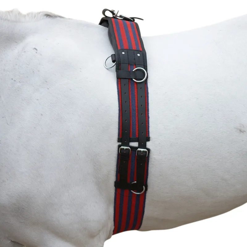 Hy Equestrian Training Roller - Navy/Red