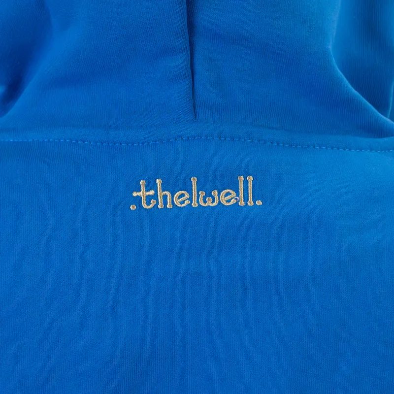 Hy Equestrian Ladies Thelwell Jumps Hoodie - Classic Blue/Taupe-3