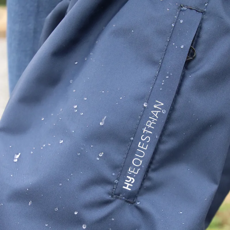 Hy Equestrian Waterproof Pull-On Unisex Over Trousers - Navy-2