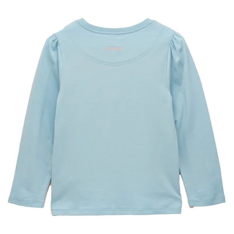 Joules Ava Junior Girls Long Sleeve Top - Blue-1
