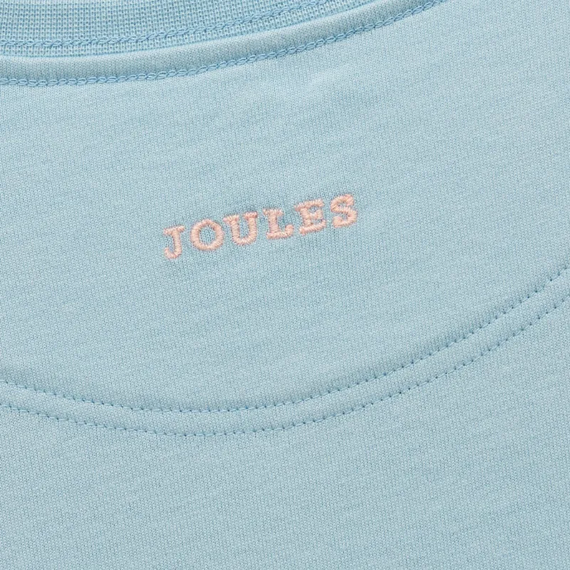Joules Ava Junior Girls Long Sleeve Top - Blue-4
