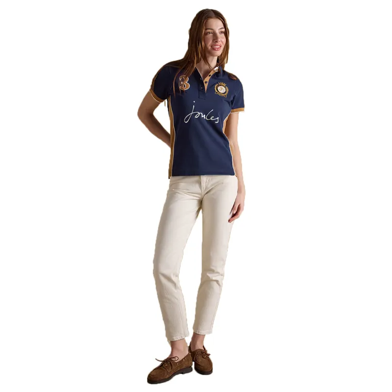 Joules Beaufort Womens Polo Shirt - Navy-5