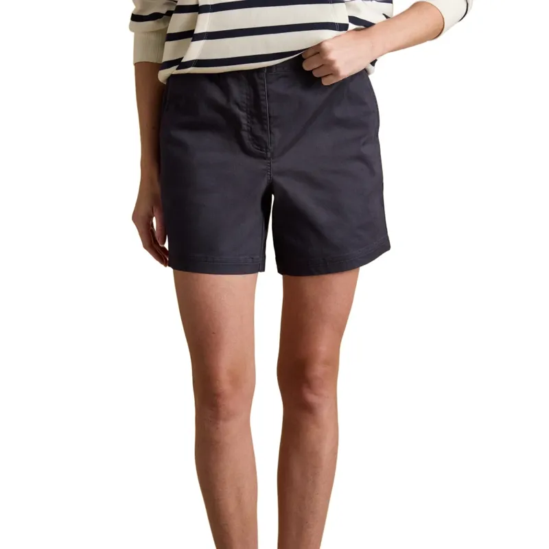 Joules Womens Chino Shorts with Elasticated Waist - Navy