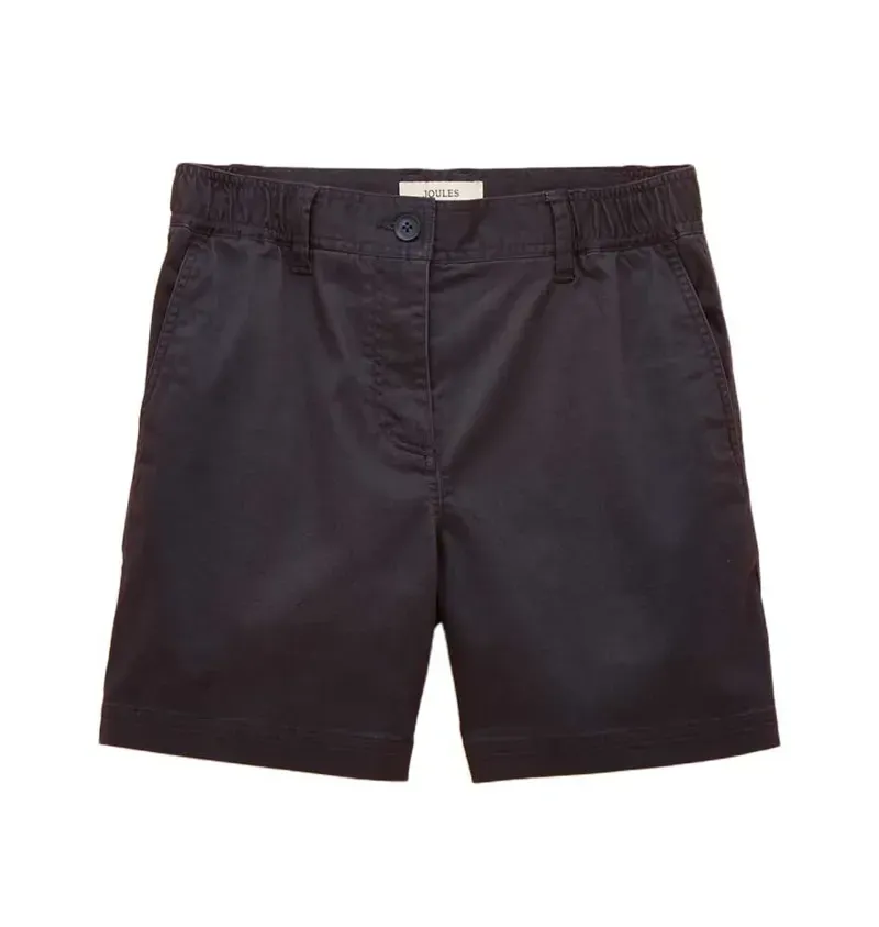 Joules Womens Chino Shorts with Elasticated Waist - Navy-1