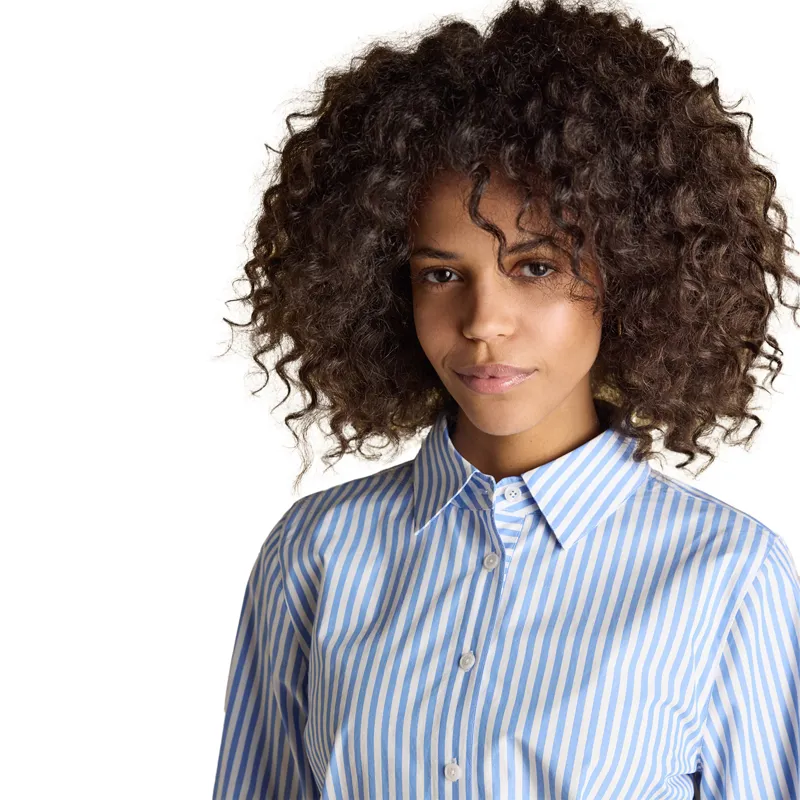 Joules Poplin Womens Classic Fit Shirt - Blue-3